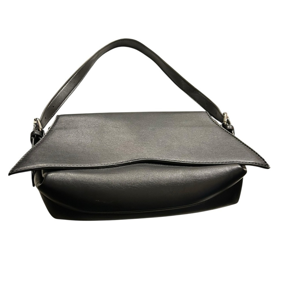 Akira Black Vegan Leather Batwing Bag Gold Hardware NWOT